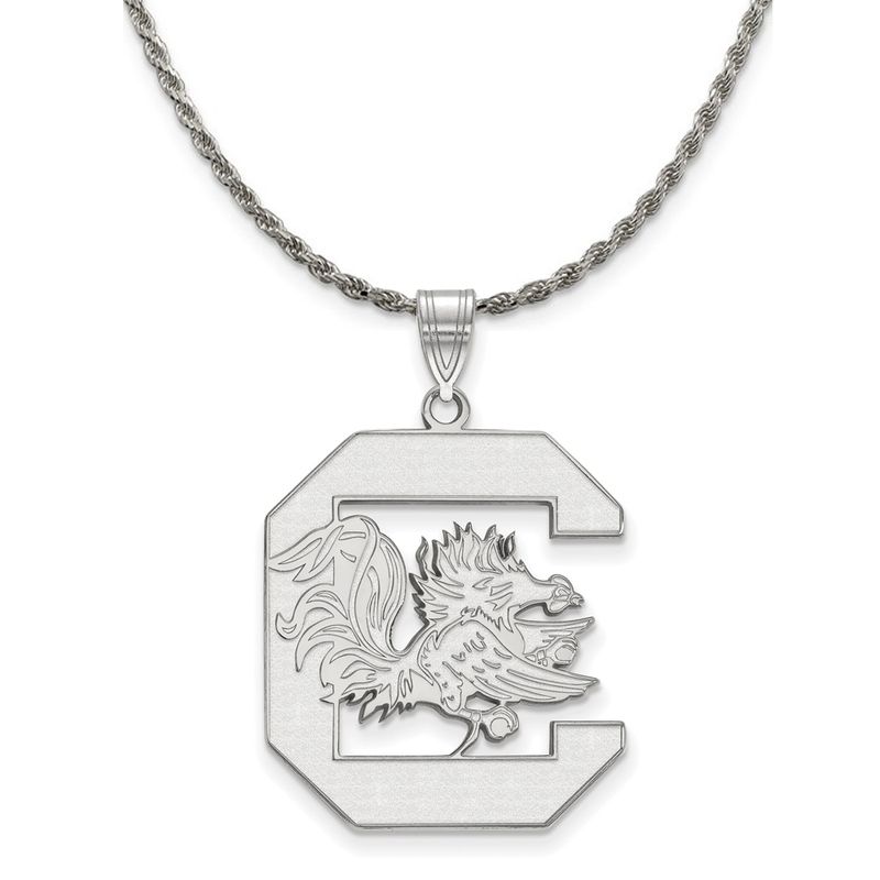 Sterling Silver South Carolina Xl Pendant Necklace - 26 Inch